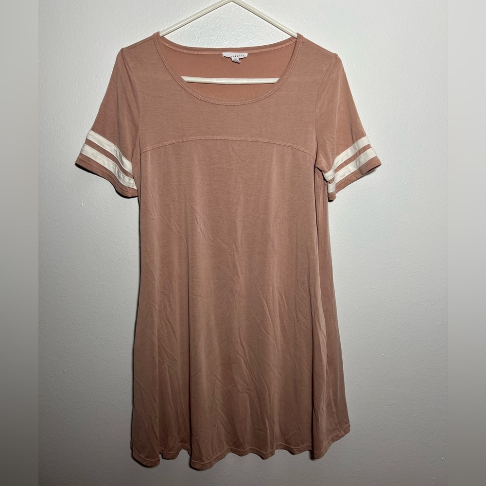 Blush Jersey material Tshirt dress